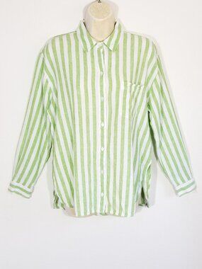 OLD NAVY The Boyfriend Shirt Top 6874E2M